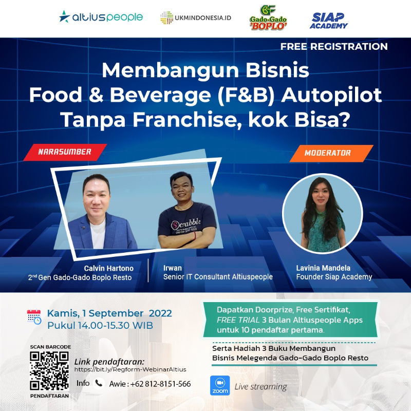 Membangun Bisnis Food & Beverage (F&B) Autopilot Tanpa Franchise, Kok Bisa?